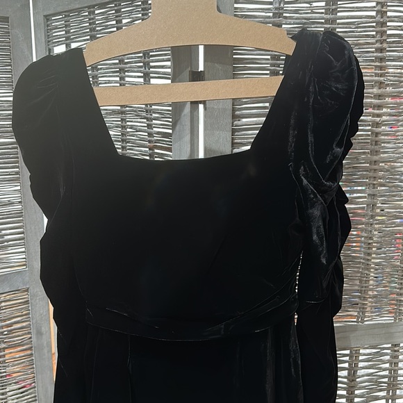 NWT Veronica Beard Toki Ruched Velvet Mini Dress Long Sleeves size 2 - Picture 9 of 11